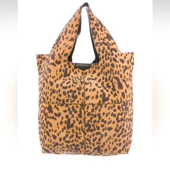 Givenchy suede George V tote bag animal print - Picture 2 of 10
